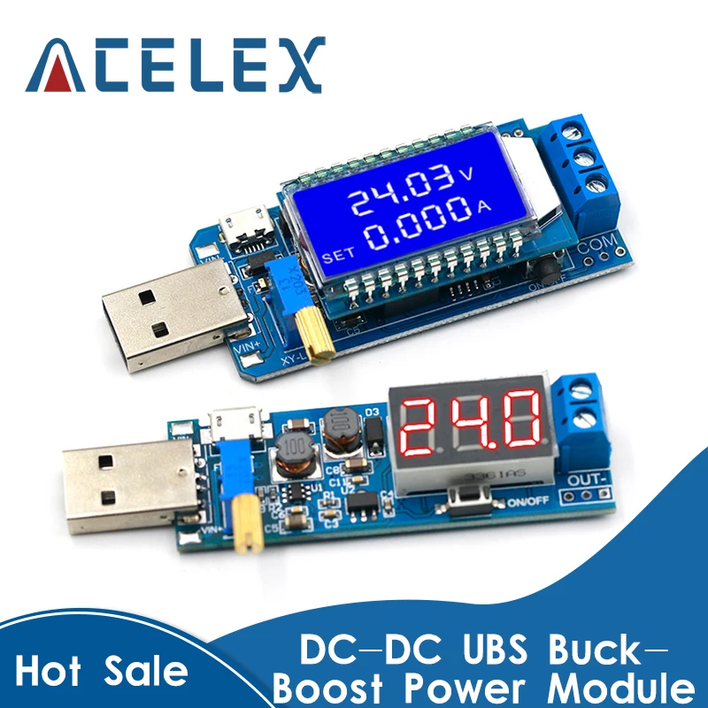 USB повышающий/уменьшающий модуль питания DC 5 В до 3 В/12 Регулируемый понижающий