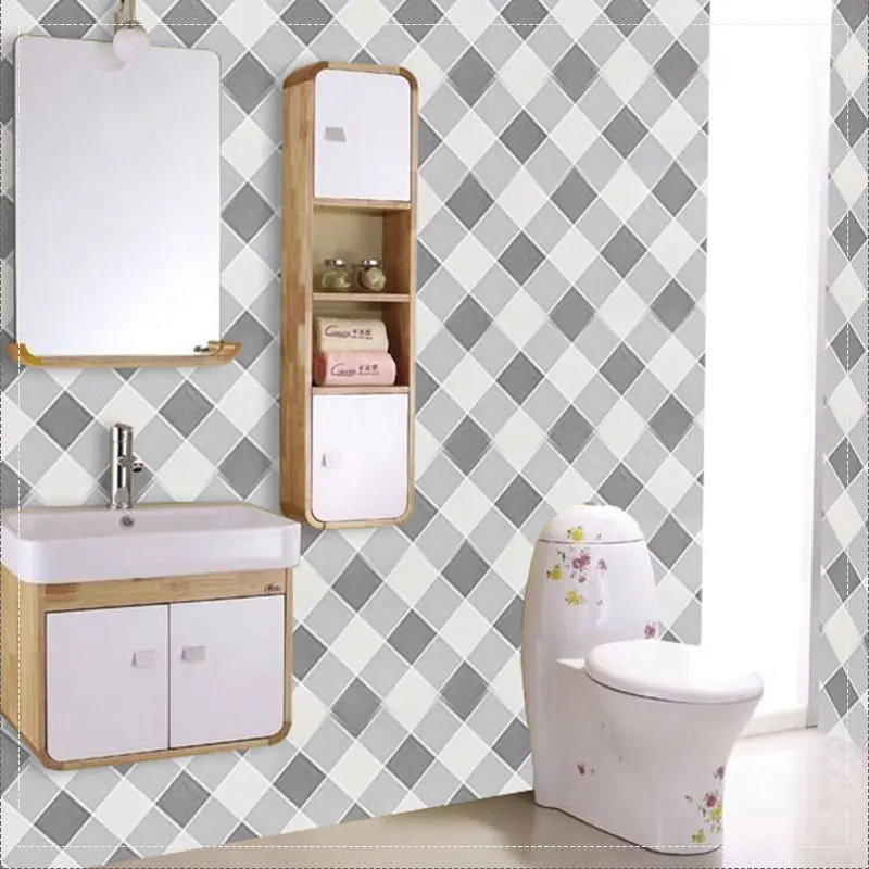 

Wallpaper self-adhesive bathroom waterproof sticker bathroom toilet toilet toilet tile renovation thickened wall sticker wallpap
