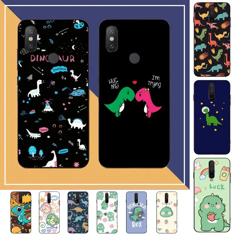 

Yinuoda Cute Dinosaur Baby Fashion Phone Case for Redmi Note 8 7 9 4 6 pro max T X 5A 3 10 lite pro