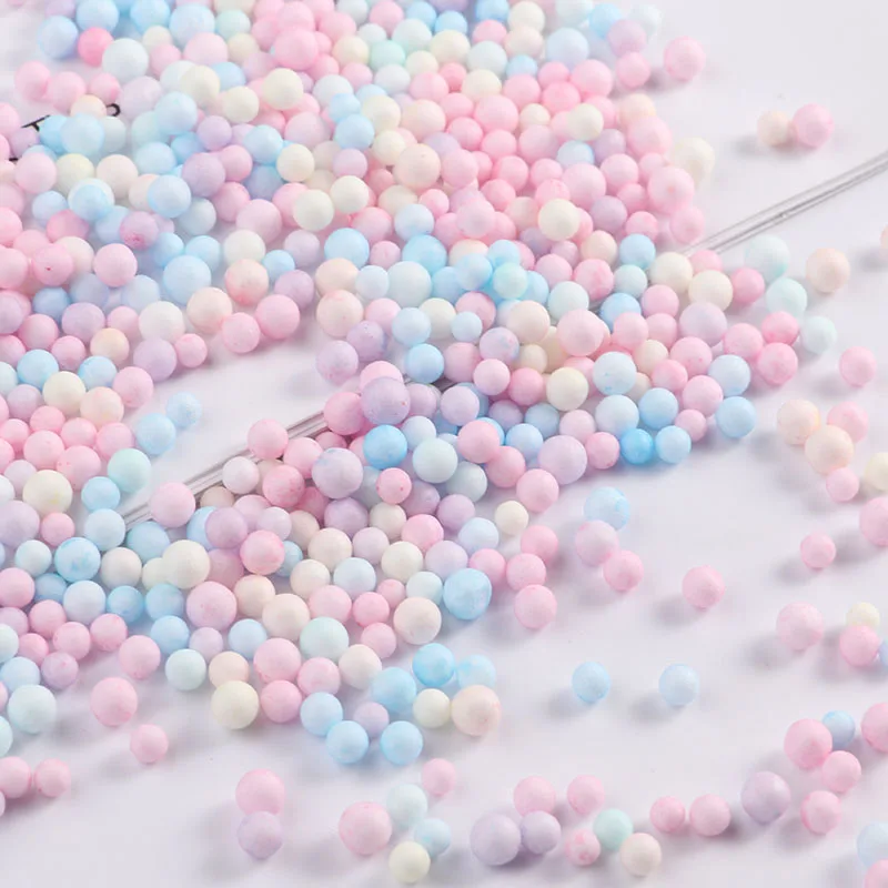 14000 шт./пакет японский Kawaii милый цветной круглый пенопластовый шар DIY свадьба