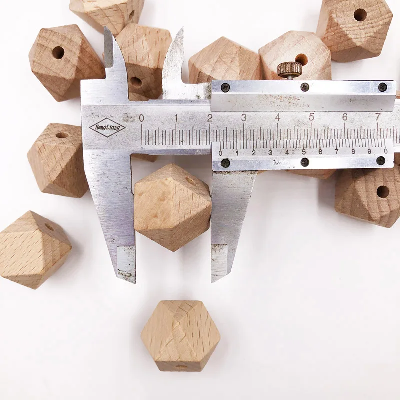 Бусины деревянные восьмиугольные 10-20 мм | Украшения и аксессуары