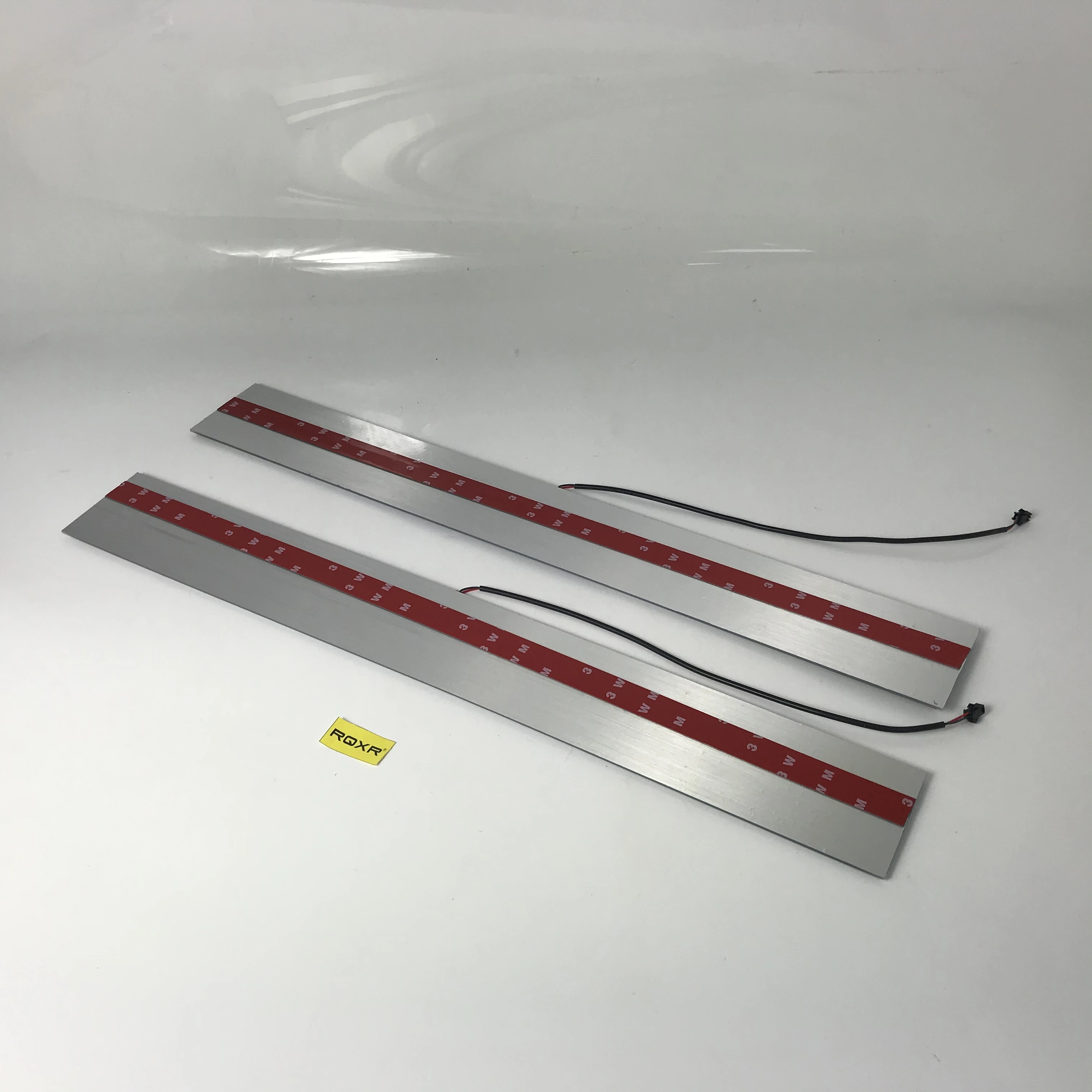 

RQXR led moving door scuff for shelby dynamic door sill plate flat lining overlays flowing/fixed light, 2pcs
