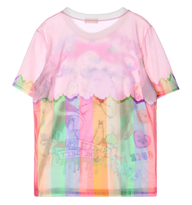 Женская футболка в Корейском стиле модные футболки с принтом персонажа и букв