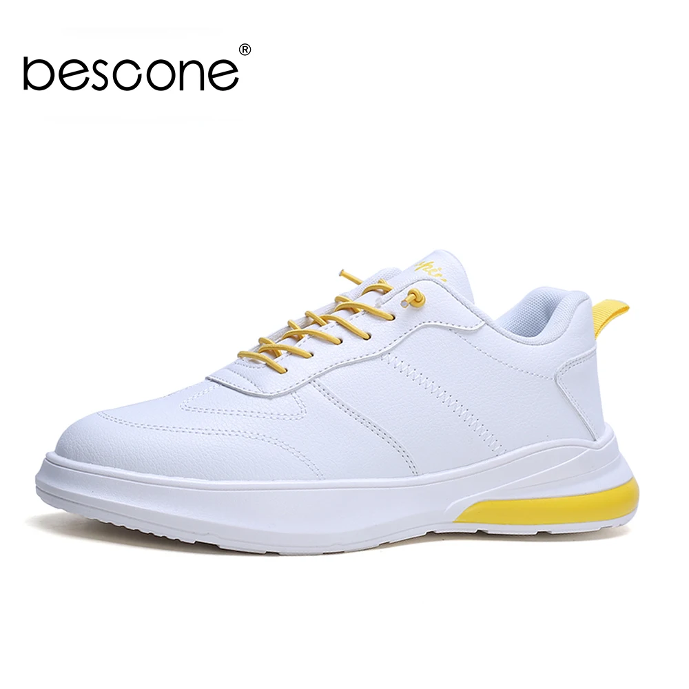 BESCONE мужские кроссовки для спорта на открытом воздухе легкая дышащая простая