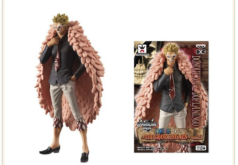 

Аниме One Piece DXF The Grandline Men Vol.23 Donquixote Doflamingo ПВХ Фигурка Статуя Коллекционная модель детские игрушки кукла