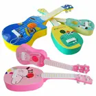 Модное детское укулеле с животными, маленькая гитара, музыкальный инструмент, обучающая игрушка