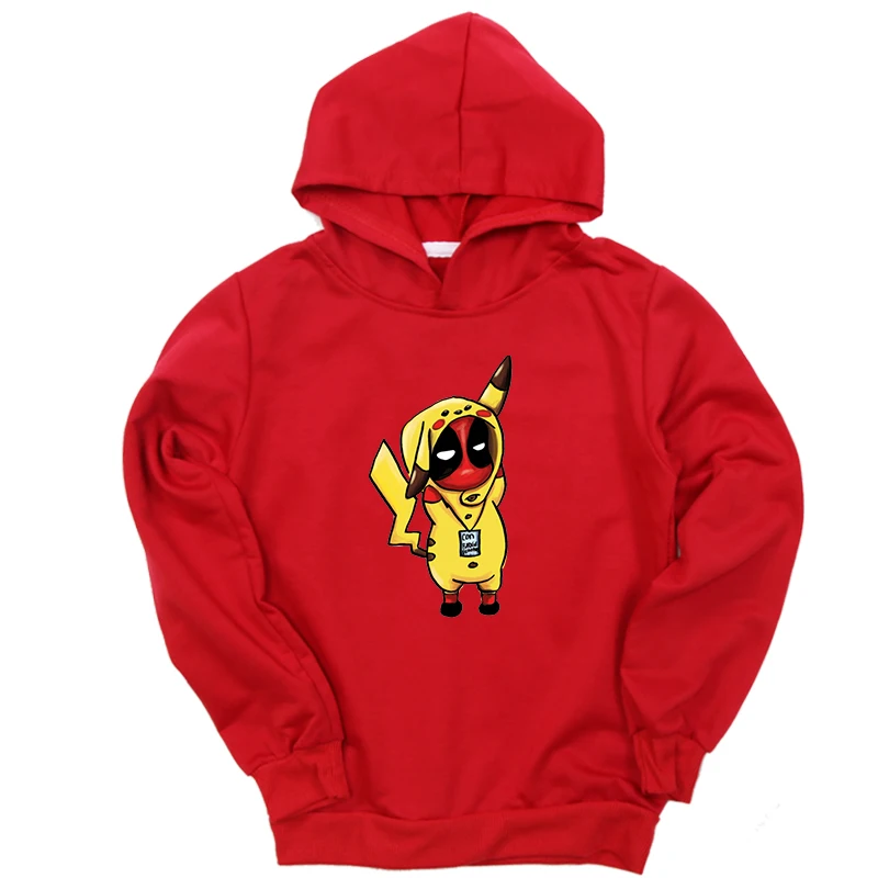 Hoodies 11 Зимние толстовки для детей ясельного возраста; милая толстовка с принтом покемона для мальчиков и девочек; повседневная детская блузка с длинными рукавами - Цвет: Hoodies 11
