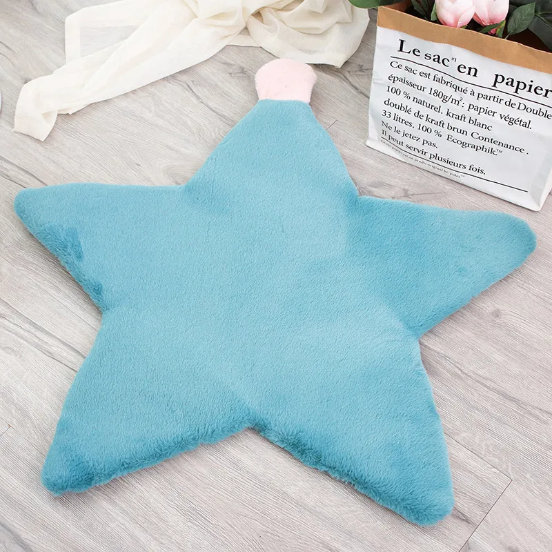 

Nordic Style Soft Plush Crown Carpet Polyester Plain Fashion Star Shape plush Carpet Fancy Heart Shaggy Carpet