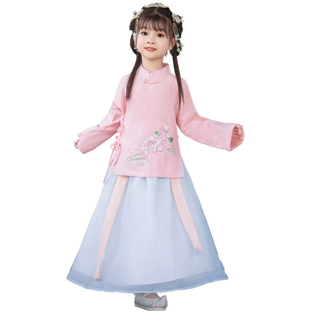 

Костюм, народное платье, косплей, сценическое представления, Рождественская национальная одежда, народное платье ханьфу