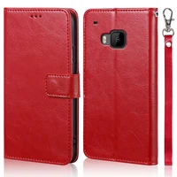 Роскошный кожаный чехол-книжка для телефона HTC One M10, Оригинальный чехол-книжка с подставкой и ремешком для карт
