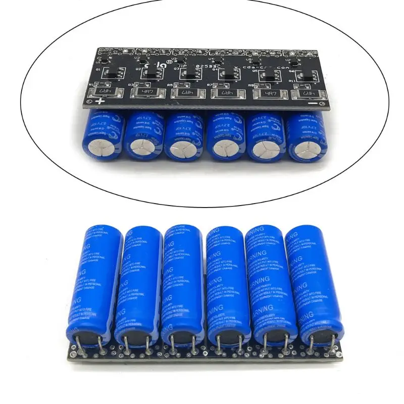 

Single Row 16V 1.6F Farad Capacitor Module 2.7V 10F Super Ultracapacitor Car Backup Power Supply with Protection Board