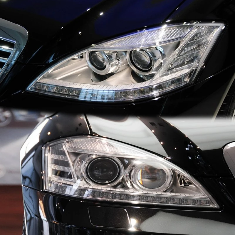 Передние фары для Mercedes Benz W221 S280 S300 S350 S500 стеклянная маска крышка лампы прозрачная