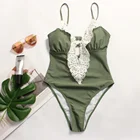 Слитный купальник для женщин, Леопардовый купальник, однотонный купальный костюм, монокини с открытой спиной, пляжная одежда, женский купальник, 2020