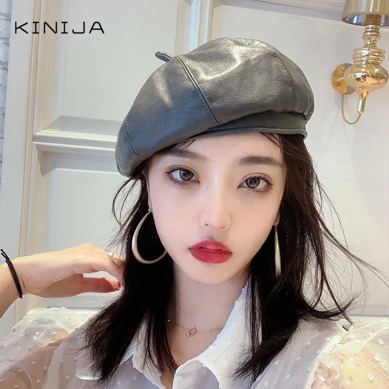 Новый корейский осенне зимний Британский ретро берет живописца полный комплект