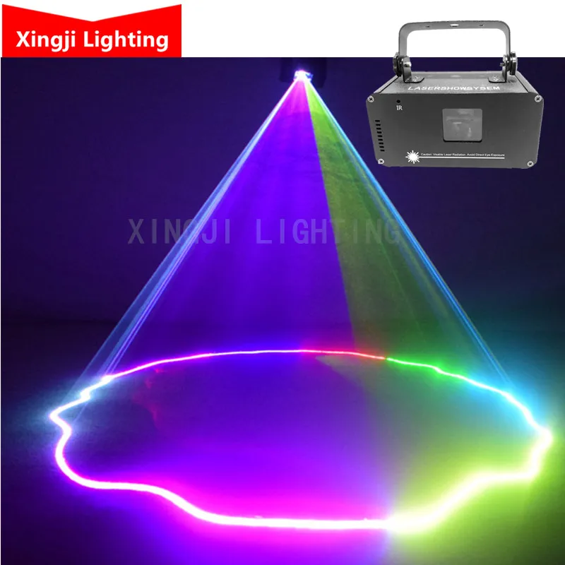 Профессиональный 1 головка лазерным изображением линий луч сканирует DMX для DJ