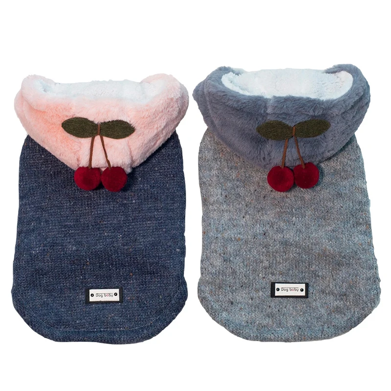 Милый кот одежда для маленьких Чихуахуа Йорки Мопс пальто зимняя кошка и собака