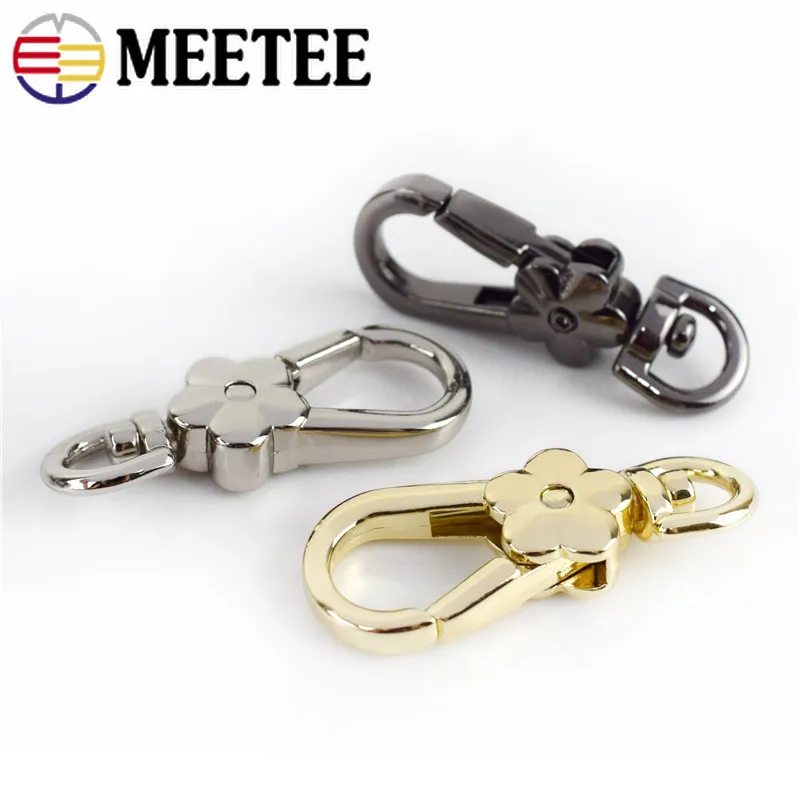 Meetee 4/10 шт 9x45мм сумка цепь ремень вешалка металлический поворот Карабин Застежка