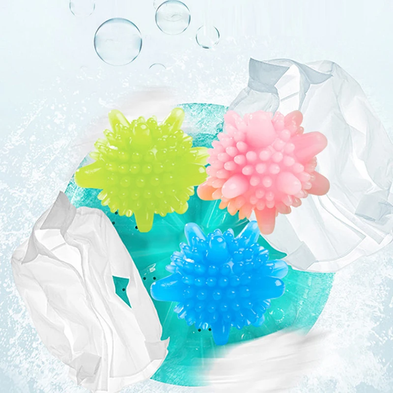 

10pcs 4.5cm Laundry Balls Solid PVC Magic Decontamination Anti-winding Clothes Washing Ball Starfish Shape