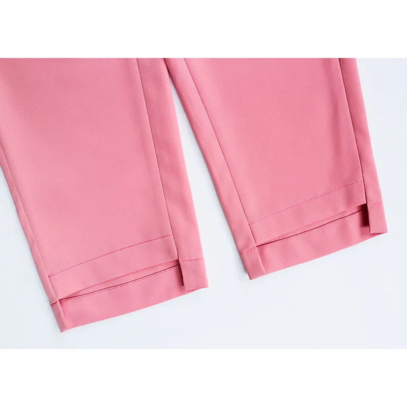 

New Fashion Women Set Two Piece Pant Suits Elegant Blazer Tops Pants Runway Designer Ladies Office Work Business Wear Pantsuits