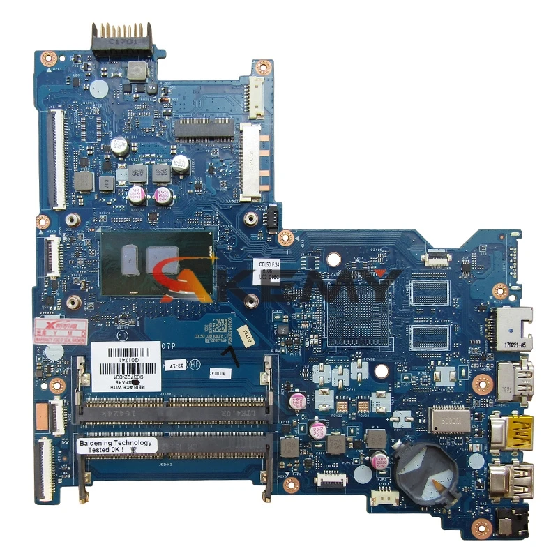 Verkaufen 914598-601 914598-501 914598-001 LA-D707P Für For HP Notebook 15-AY 15-AC Serie Laptop Motherboard Mit I7-7500U CPU