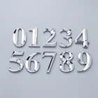 1 шт., 7-сантиметровый самоклеящийся табличка с номером на дверь
