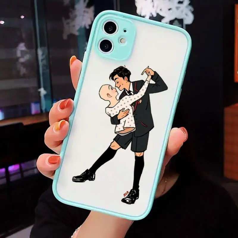 

The Umbrella Academy Phone Cases Matte transparent For blue iPhone 12 Mini 11 Pro XR XS Max 7 8 Plus X Back Cover