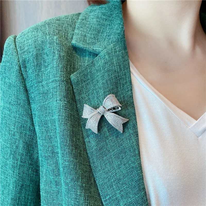 Новая большая брошь-бант Bowkont рубашка с галстуком воротник Модные Ювелирные