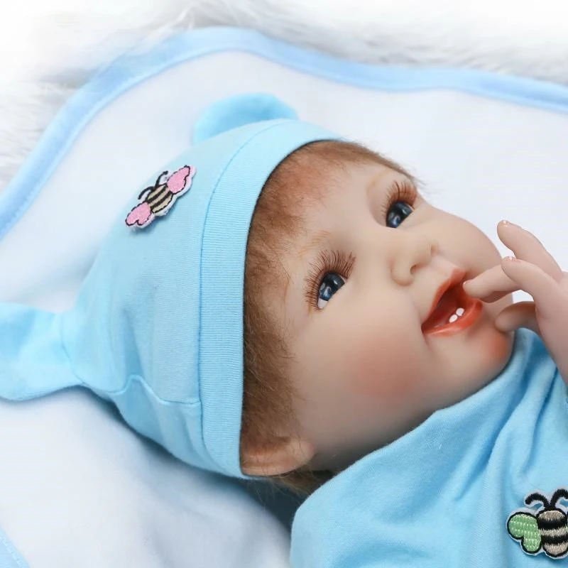 

2pcs Newly Twins Reborn Baby Dolls Boy Girl 22'' Soft Vinyl Silicone Newborn Toy Silicone Reborn Baby Dolls