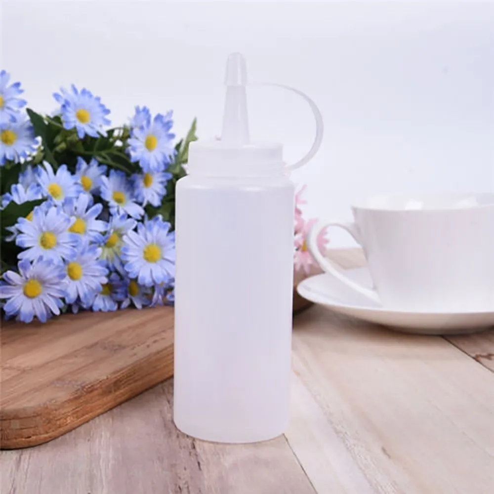 2 шт. прозрачная пластиковая бутылка для выдавливания приправы с закручивающейся