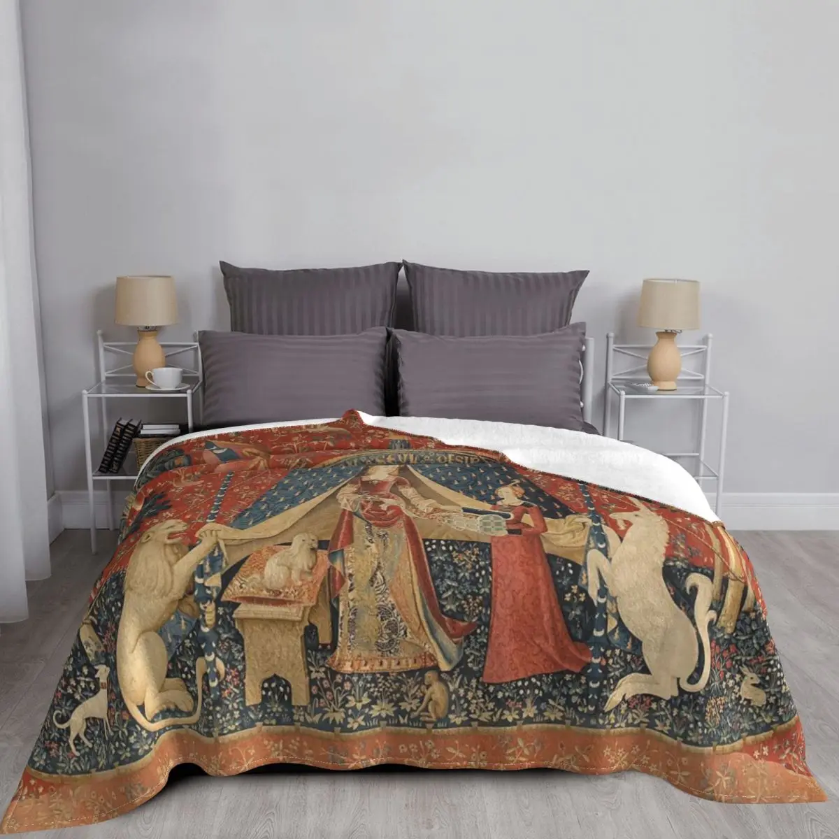 

Женское одеяло с единорогом 453, покрывало на кровать, клетчатое покрывало на диван, одеяло на кровать