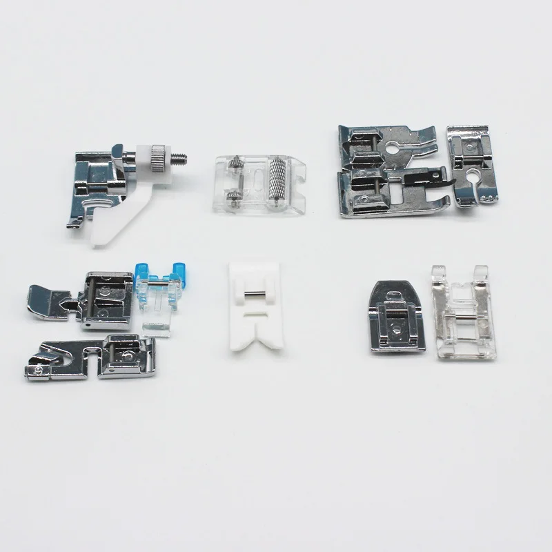 

11 Pcs Domestic Sewing Machine Foot Feet Snap On For Brother Singer Set Sewing Tools Accessory Household Embroidery Machine Foot