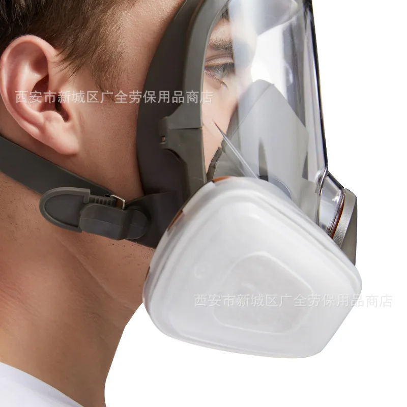 7 В 1 6800 Газовая маска с полным лицевым видом, большим полем зрения, для покраски и распыления, респиратор для фильтрации воздуха.