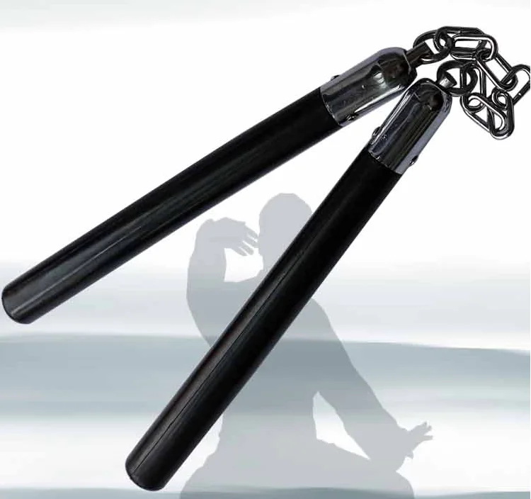 Единоборства резиновая безопасность Nunchucks тренировки каратэ палка со стальной
