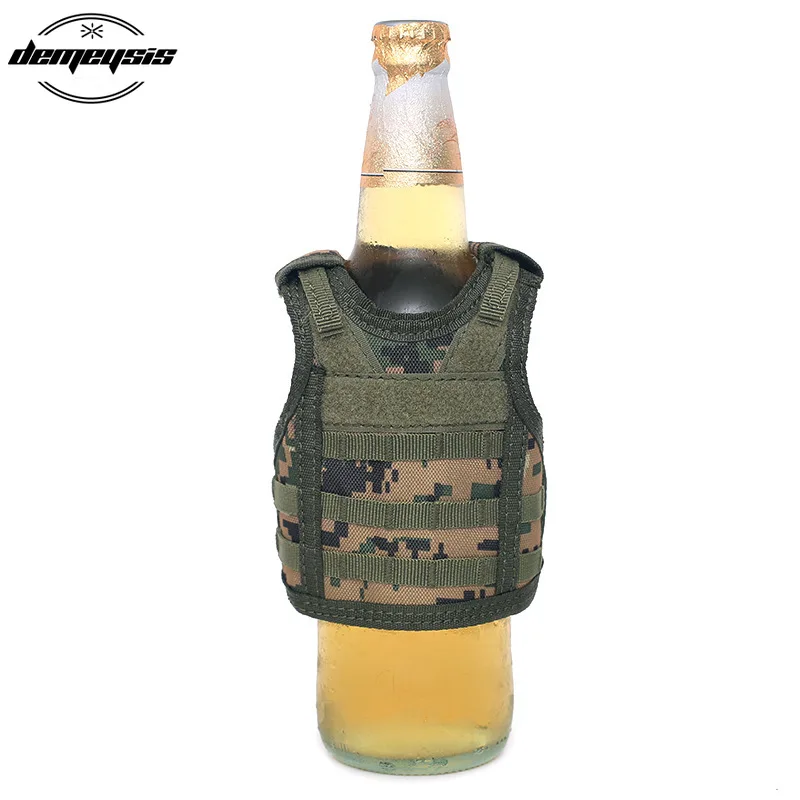 7 цветов тактический мини Жилет Molle набор пивных бутылок военный охотничий жилет