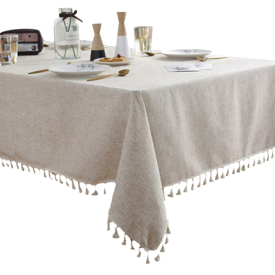 

Table Cloth Linen Rustic Plain Color Table Cover Rectangle Tablecloth For Table Cloth Linen Lace Tablecloth Dining Table Cover