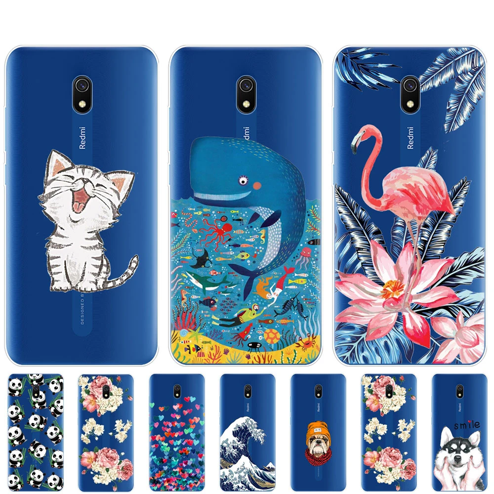 Силиконовый чехол для xiaomi redmi 8a чехлы с полной защитой мягкая задняя крышка из ТПУ