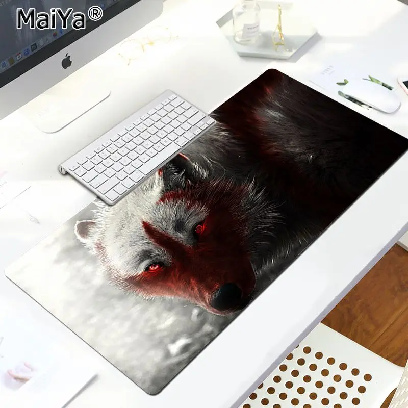 

MaiYa Wolf Laptop Gaming Mice Mousepad Comfort Mouse Mat Gaming Lockedge Mousepad