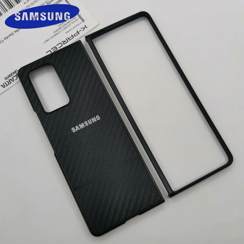 Складной Ультратонкий чехол из углеродного волокна для Samsung Galaxy Z Fold 2 | Мобильные