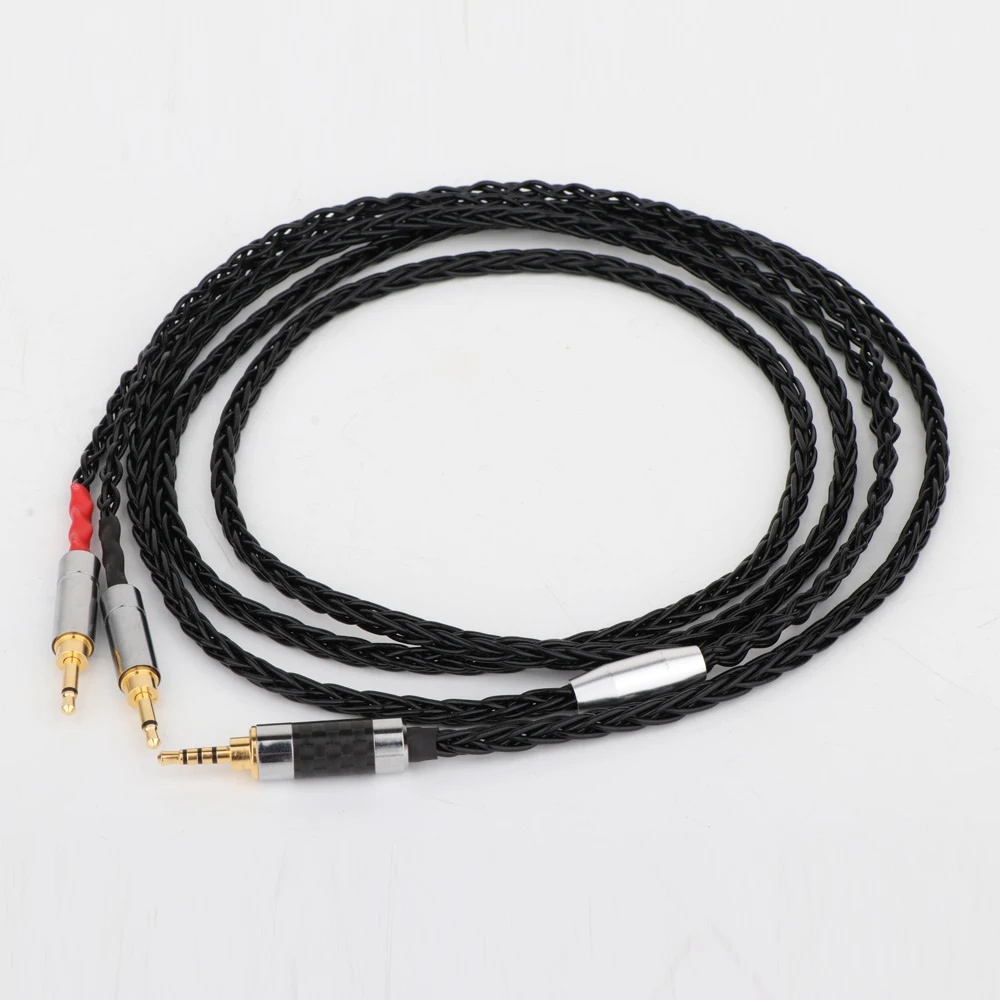 

2,5 мм 8-жильный посеребренный кабель для наушников HE1000 HE400S HE560 Oppo PM-1