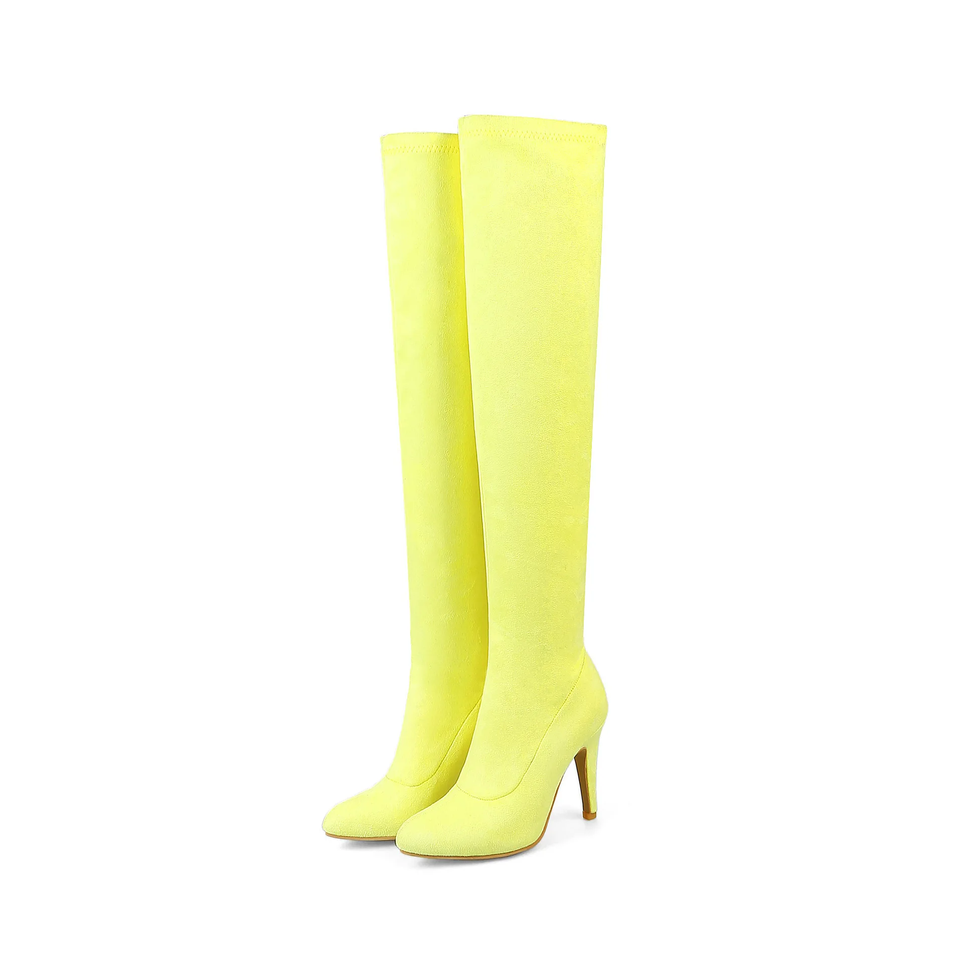 

season high-heeled casual Over-knee long women's boots large size