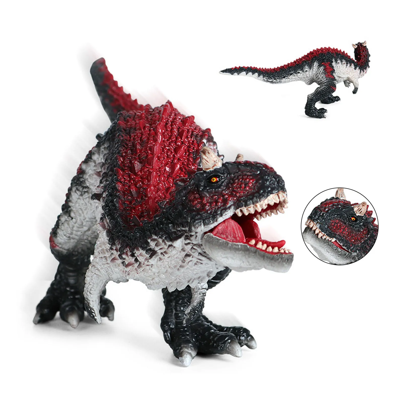 

Carnotaurus Dinosaur Action Figures Open Mouth Savage Tyrannosaurus Dinossauro World Animals Model Kid Toy