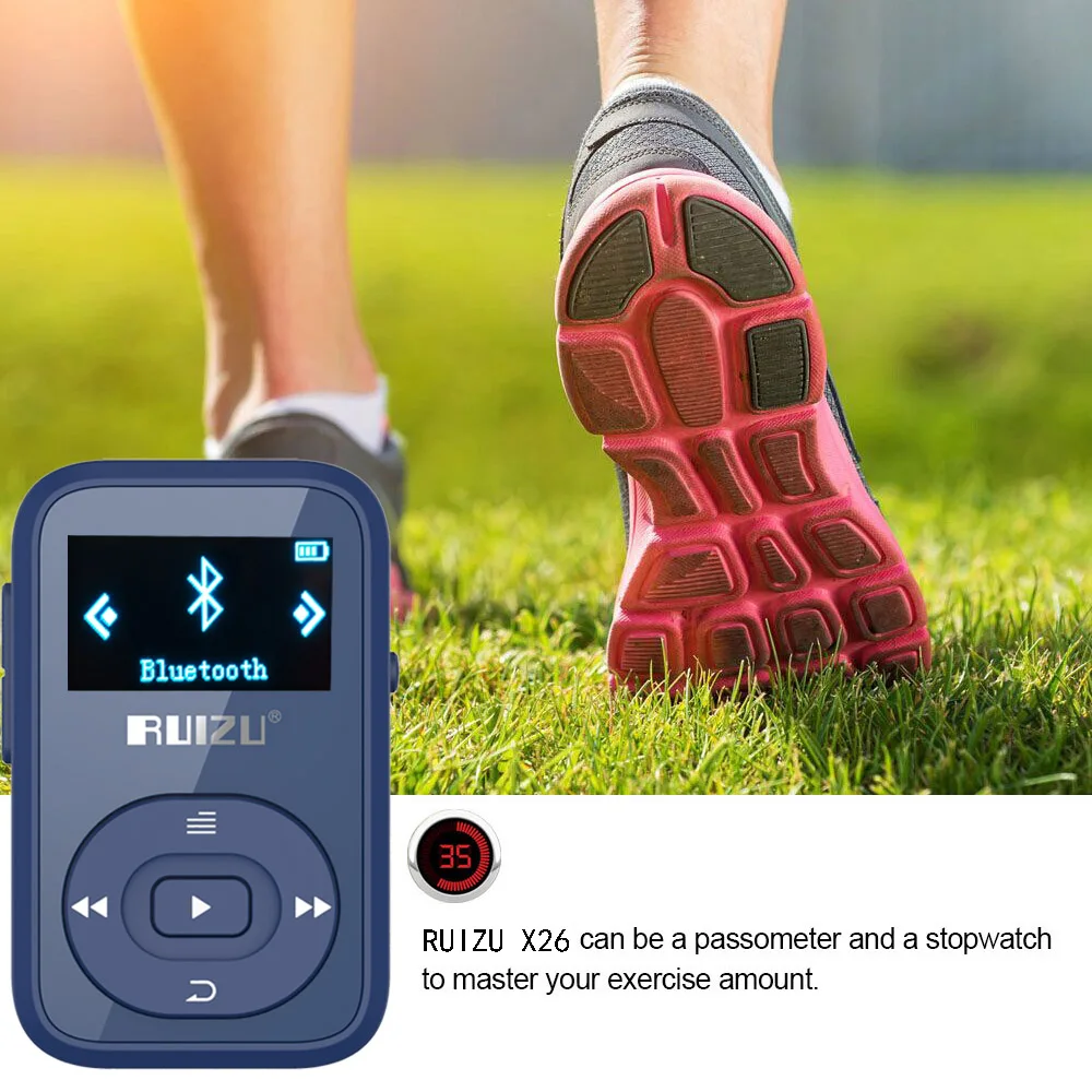 LCD спортивный аудио мини Bluetooth MP3 плеер Hi Fi музыкальный Mp 3 с радио цифровой экран Fm