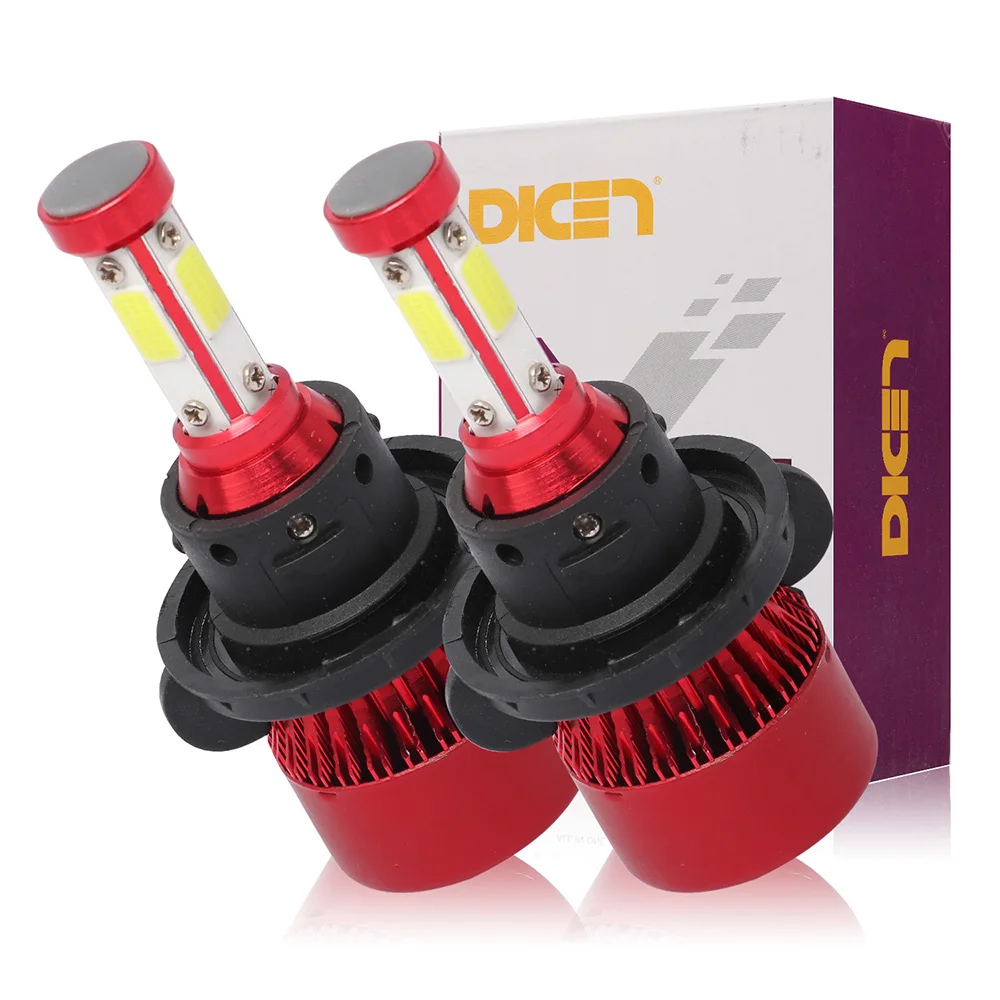 Комплект фар с 4 боковыми лампами 2 шт. H4 H7 светодиодный 5202 H11 9007 H13 9005 9006 9004