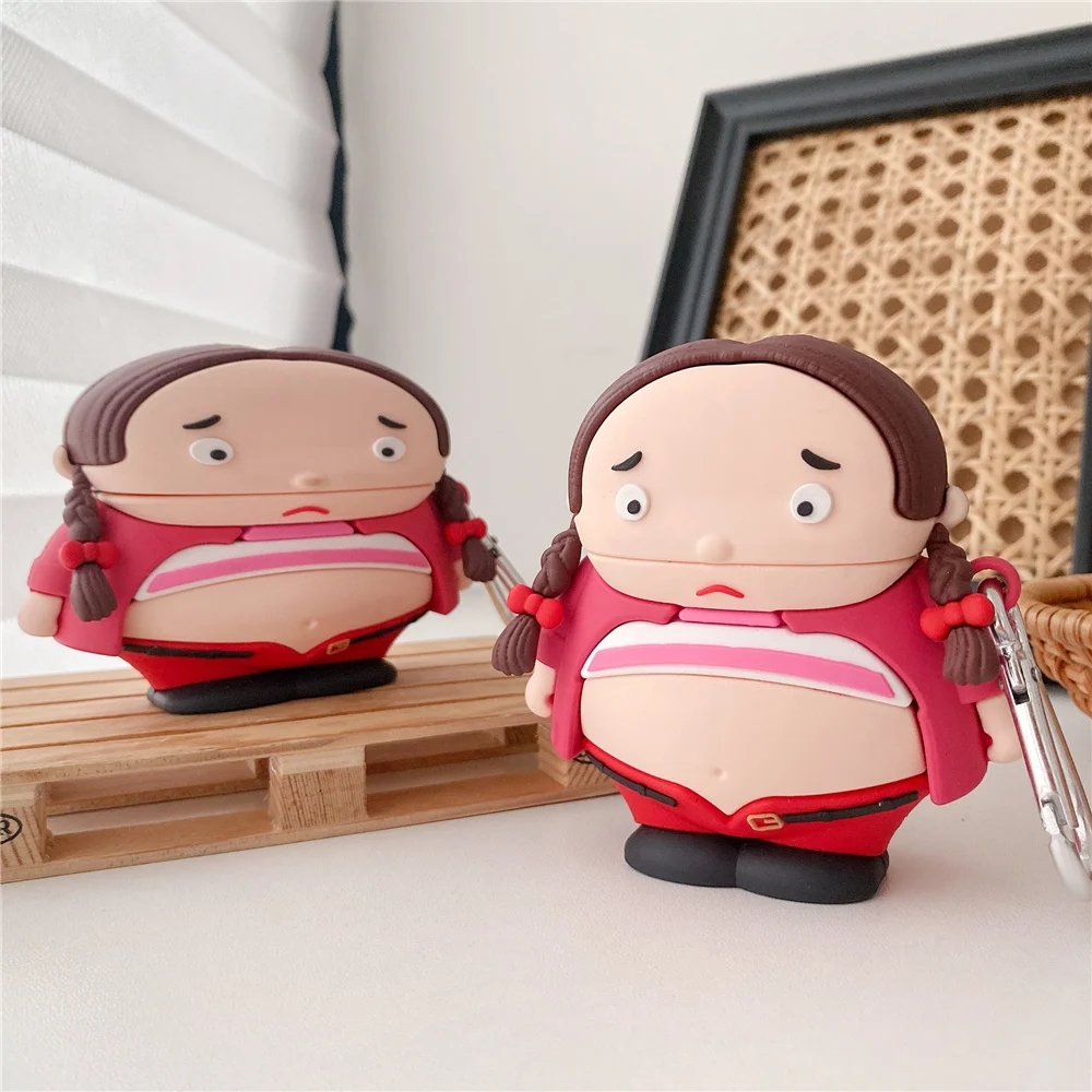 

Чехол для наушников Apple airpods pro 2 1, 3D-чехол с рисунком японского аниме fat girl, Беспроводная Bluetooth-гарнитура для air pods
