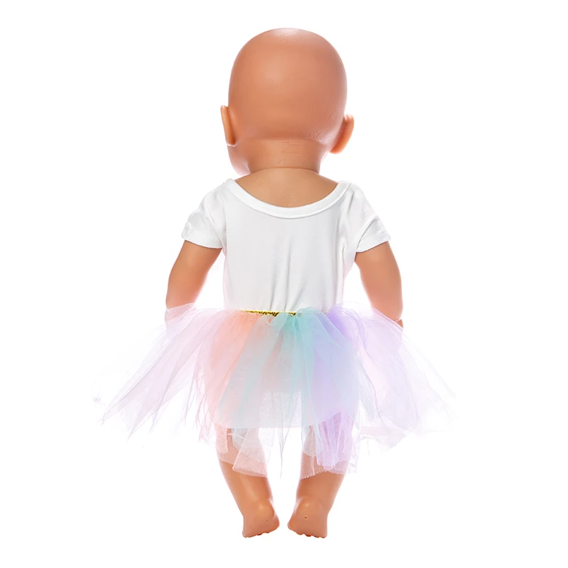 

Baby New Born Doll Clothes Accessories 18 inch Unicorn skirt suit For Baby Birthday Gift