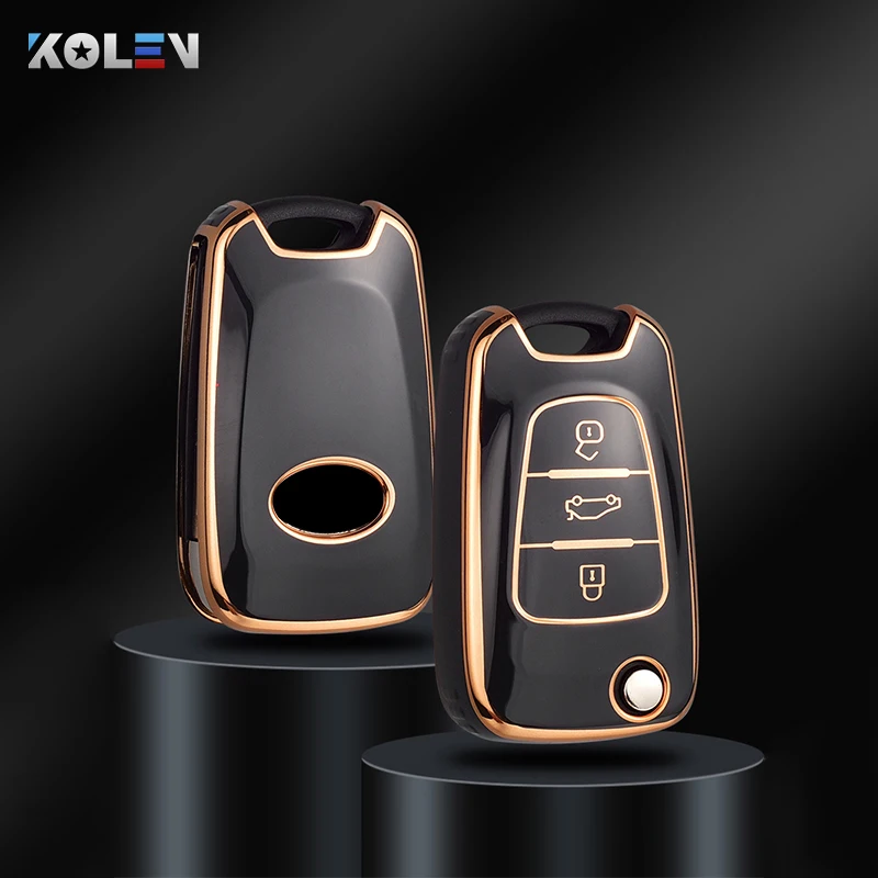 Модный автомобильный флип-чехол из ТПУ для KIA Rio 3 Soul Optima Ceed K2 Cerato Sportage Hyundai Elantra Accent