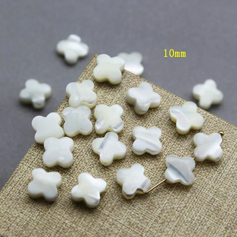 5 шт./пакет натуральный белый бабочка стеклянные бусы перламутром в форме сердца