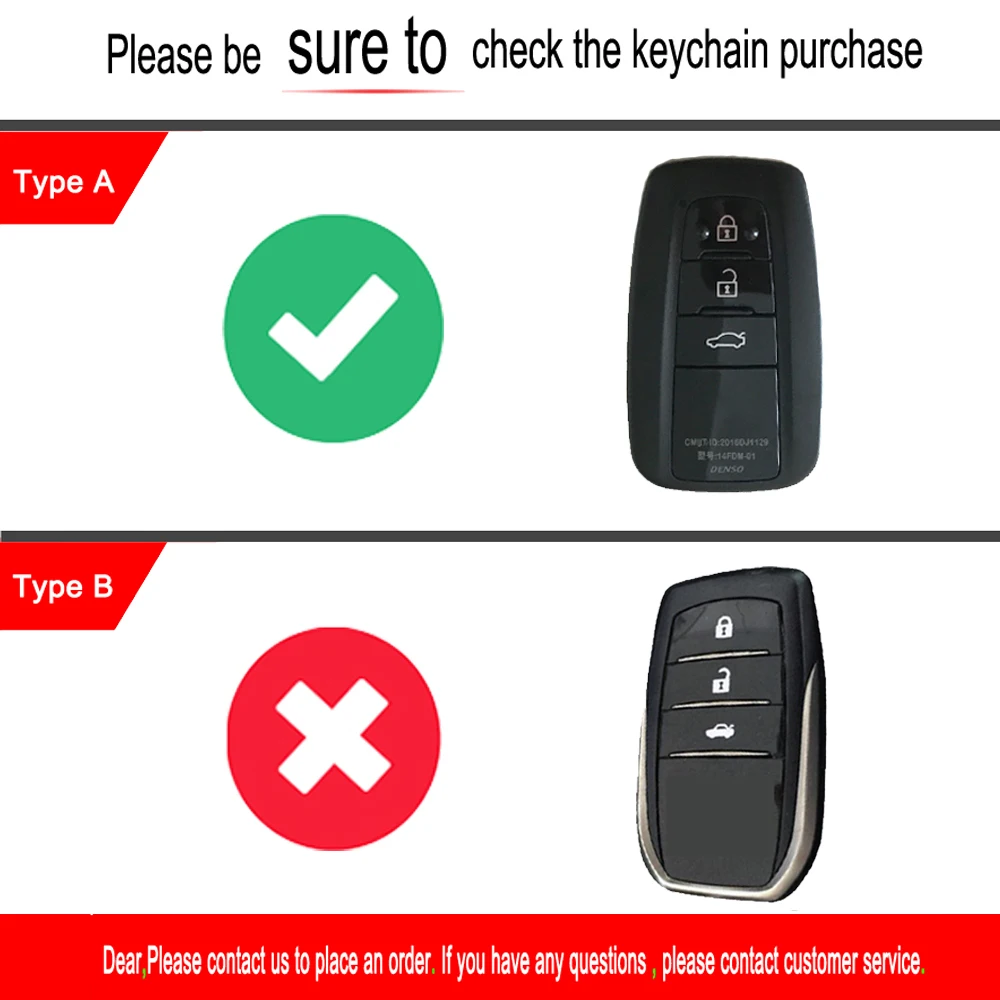 Топ из коровьей кожи, автомобильный брелок для ключей, чехол для Toyota Camry CHR Prius Corolla RAV4 Prado, 3 кнопки, идеально подходит для смарт-ключей