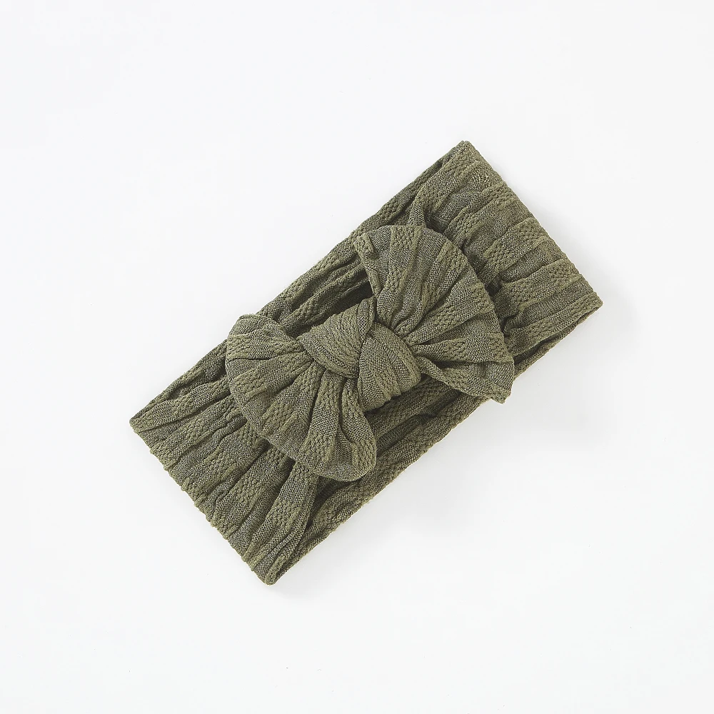 2020 новые нейлоновые повязки на голову с бантом 27 цветов плетеные однотонные