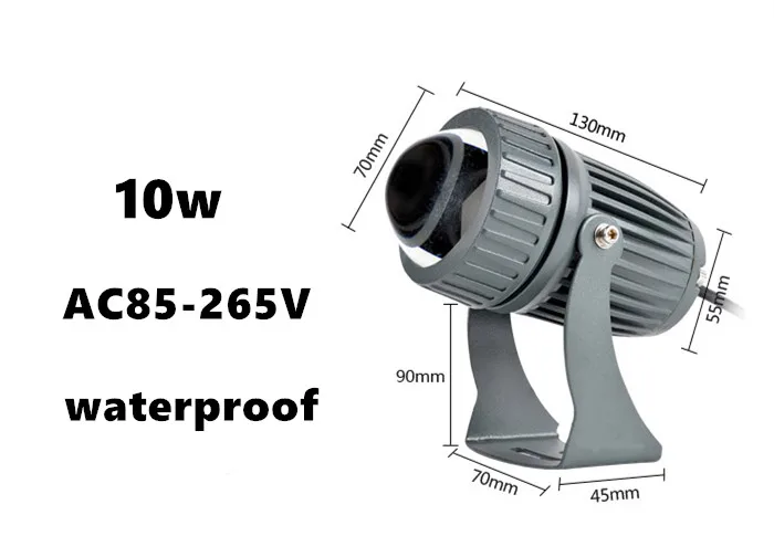 

LED Lawn Light RGB 3W/10W Wall Washer Waterproof Floodlights Narrow Beam Spot Lamp Outdoor Landscape Lighting 100-240V